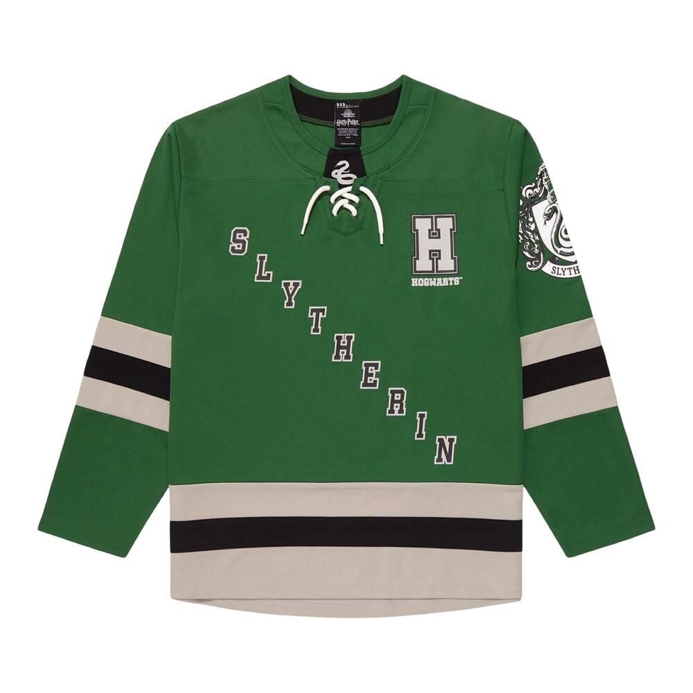 Box Lunch Harry Potter Slytherin Green White Seeker 07 Hockey Jersey size S